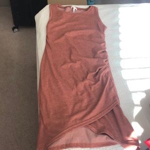 Leith Ruched wrap tank dress